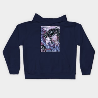 Angel and Kitten #1 - Purple Kids Hoodie